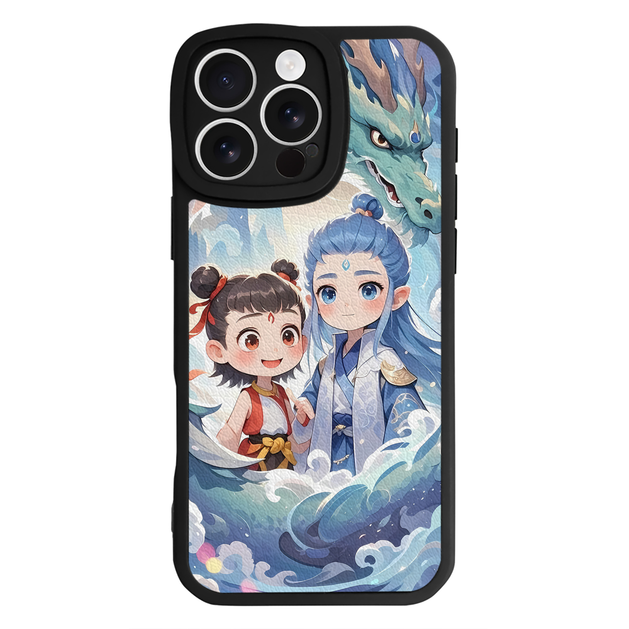 （画像用） Ne Zha 2 ナタ 魔童の大暴れ 【iPhone 16シリーズ対応】シリコンスマホケース（レザー調） 材質：シリコン